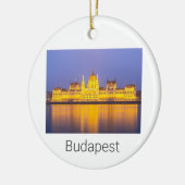 Budapest Parlament Panorama Ungarn Urlaub Keramik Ornament (Links)