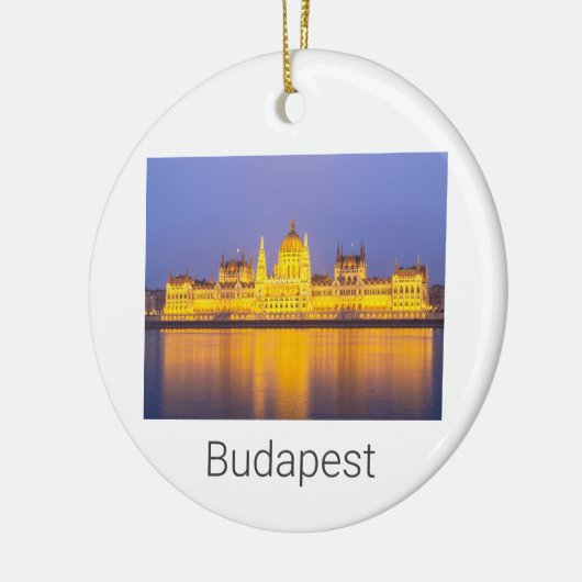 Budapest Parlament Panorama Ungarn Urlaub Keramik Ornament (Links)