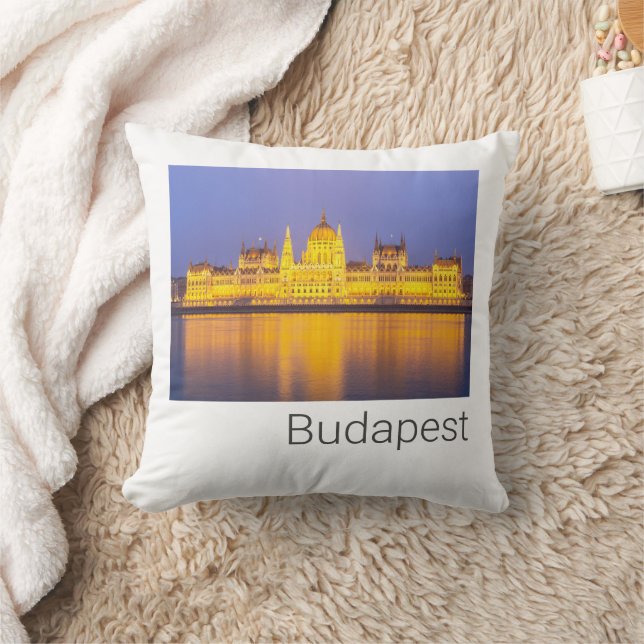 Budapest Parlament Panorama Ungarn Urlaub Kissen (Decke)