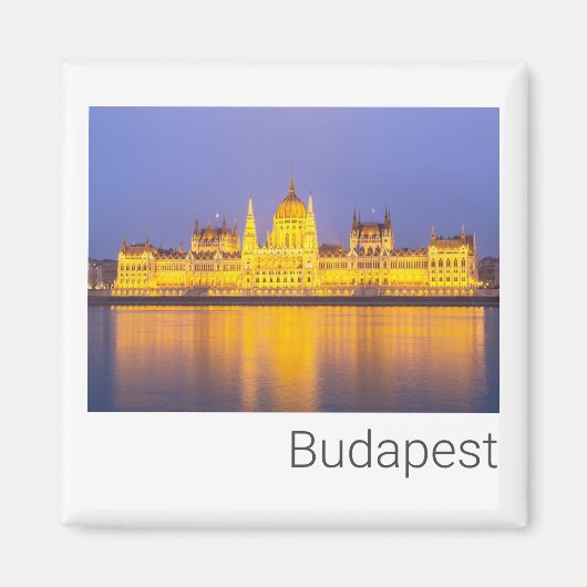Budapest Parlament Panorama Ungarn Urlaub Magnet (Vorne)