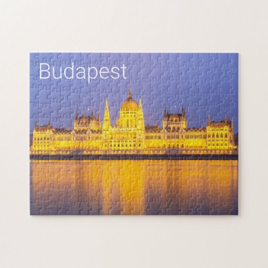 Budapest Parlament Panorama Ungarn Urlaub Puzzle (Horizontal)