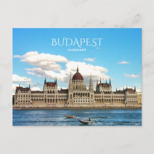 Budapest, Parlament Postkarte (Vorderseite)