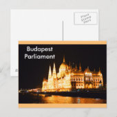 Budapest Parlament Postkarte (Vorne/Hinten)