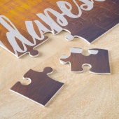 Budapest Parlament Ungarn - Nachtgeschenk Puzzle (Seite)