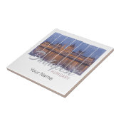 Budapest Parlament Ungarn Vintag Panorama Fliese (Seite)