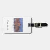 Budapest Parlament Ungarn Vintag Panorama Gepäckanhänger (Vorderseite horizontal)