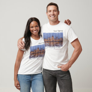Budapest Parlament Ungarn Vintag Panorama T-Shirt