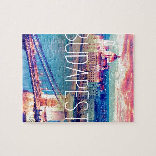 Budapest - Plakat Puzzle (Horizontal)