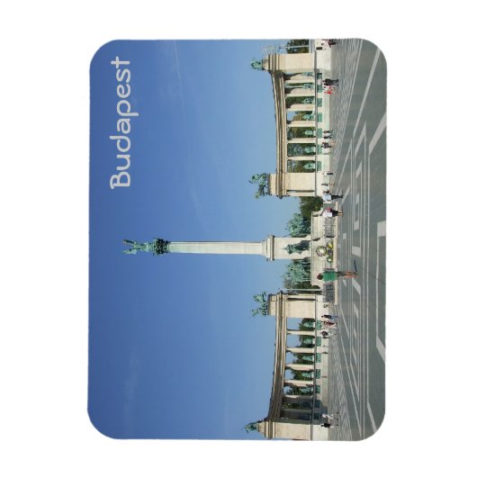 Budapest - Platz der Helden Magnet (Vertikal)
