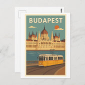 Budapest postcard postkarte (Vorne/Hinten)
