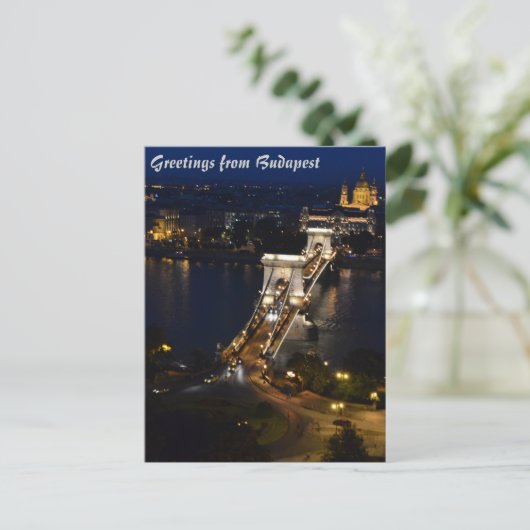 Budapest Postcard Postkarte (Stehend Vorderseite)