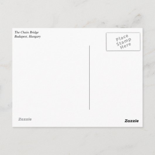 Budapest Postcard Postkarte (Rückseite)