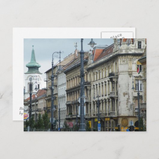 Budapest Postkarte (Vorne/Hinten)