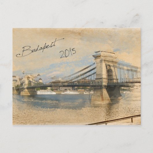Budapest Postkarte (Vorderseite)