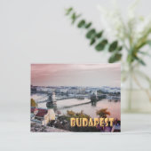 Budapest Postkarte (Stehend Vorderseite)
