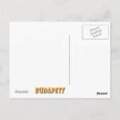 Budapest Postkarte (Rückseite)