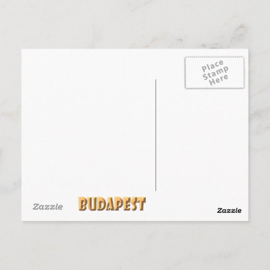 Budapest Postkarte (Rückseite)