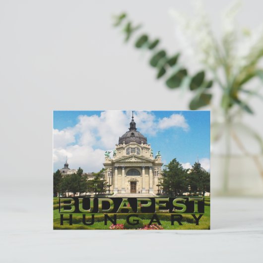 Budapest Postkarte (Stehend Vorderseite)