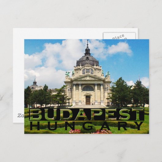 Budapest Postkarte (Vorne/Hinten)