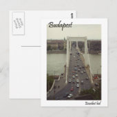 Budapest Postkarte (Vorne/Hinten)