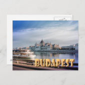 Budapest Postkarte (Vorne/Hinten)