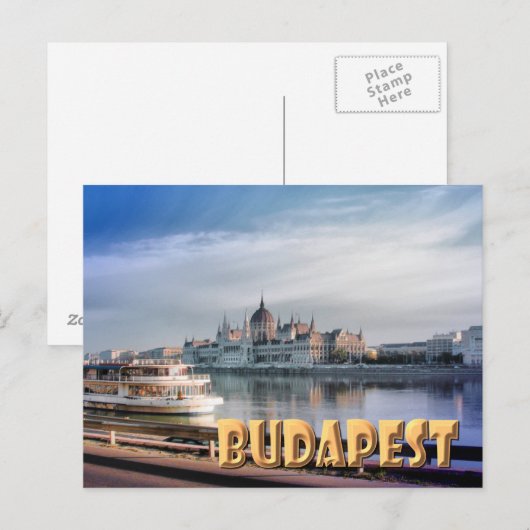 Budapest Postkarte (Vorne/Hinten)