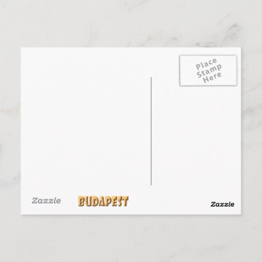 Budapest Postkarte (Rückseite)