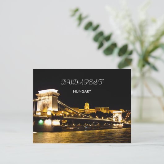 Budapest Postkarte (Stehend Vorderseite)