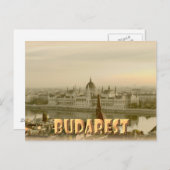 Budapest Postkarte (Vorne/Hinten)