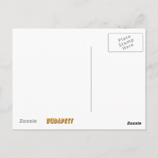 Budapest Postkarte (Rückseite)