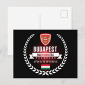 Budapest Postkarte (Vorne/Hinten)