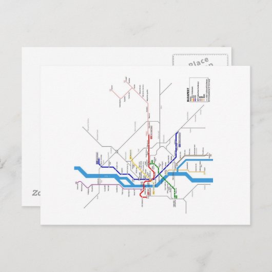 Budapest Postkarte (Vorne/Hinten)