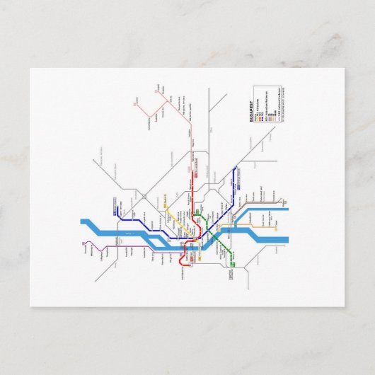 Budapest Postkarte (Vorderseite)