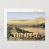 Budapest Postkarte (Vorne/Hinten)