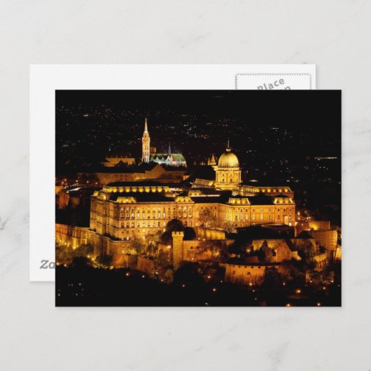Budapest Postkarte (Vorne/Hinten)