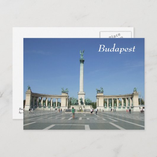 Budapest Postkarte (Vorne/Hinten)