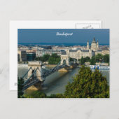Budapest Postkarte (Vorne/Hinten)