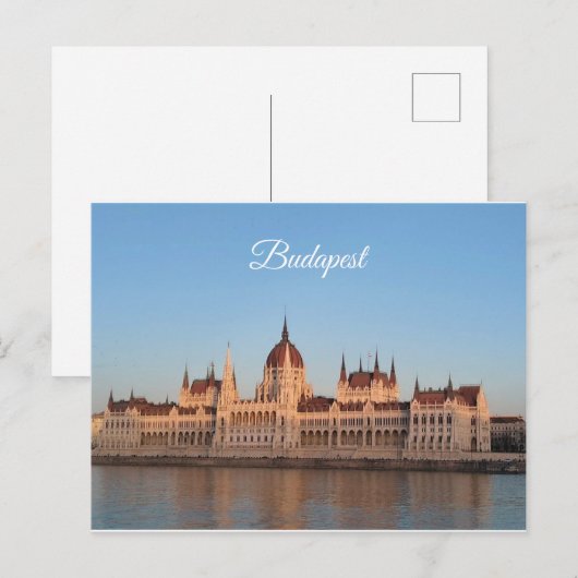 Budapest Postkarte (Vorne/Hinten)