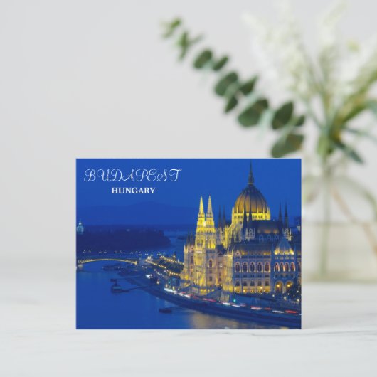 Budapest Postkarte (Stehend Vorderseite)