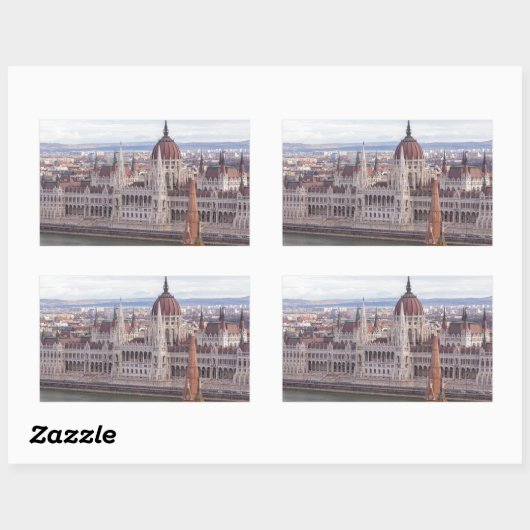 Budapest Rechteckiger Aufkleber (Blatt)