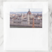 Budapest Rechteckiger Aufkleber (Tasche)