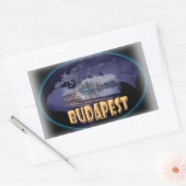 Budapest Rechteckiger Aufkleber (Umschlag)