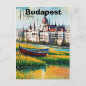 Budapest Reise Postkarten Kunst, Ungarn Reise Post (Vorderseite)
