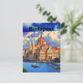 Budapest Reise Postkarten Kunst, Ungarn Reise Post (Stehend Vorderseite)