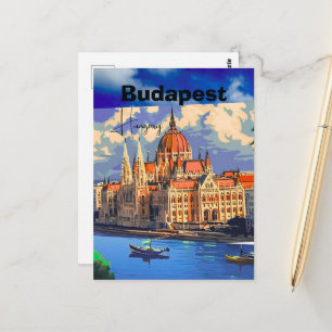 Budapest Reise Postkarten Kunst, Ungarn Reise Post
