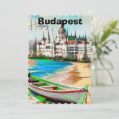 Budapest Reise Postkarten Kunst, Ungarn Reise Post (Stehend Vorderseite)