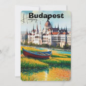 Budapest Reise Postkarten Kunst, Ungarn Reise Post (Vorderseite)