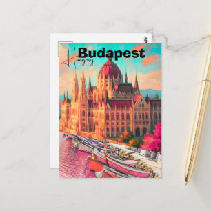 Budapest Reise-Postkartengestaltung, Ungarn Reise- Postkarte
