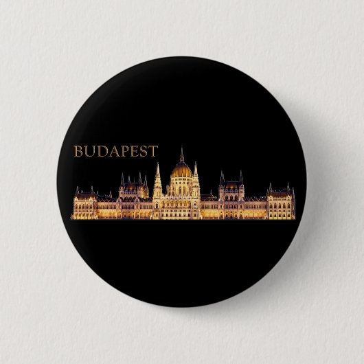 Budapest Reise Souvenir Button (Vorderseite)