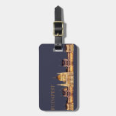 Budapest Reise Souvenir Gepäckanhänger (Vorderseite vertikal)